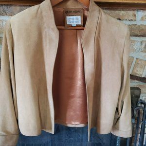Sherry Michals for Rittmaster Carmel by the Sea Petite Suede Jacket